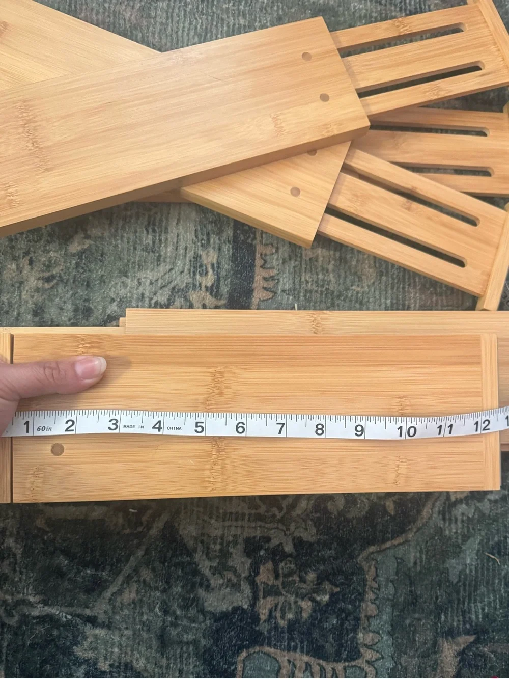 Bamboo Drawer dividers (6) Brightroom